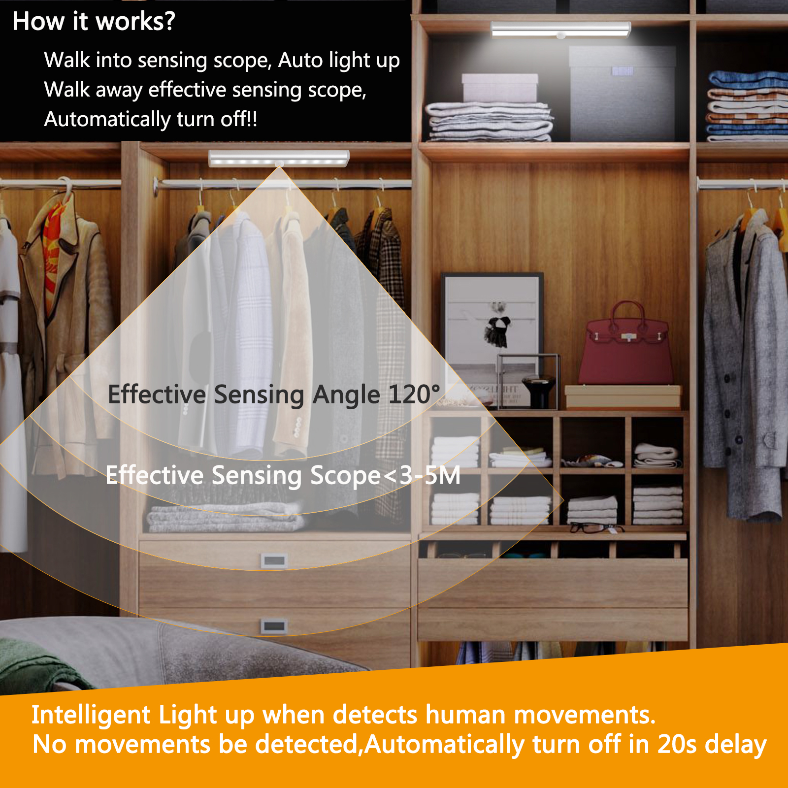 MCMP 0238 Warm White 18cm rechargeable led magnetic strip 3