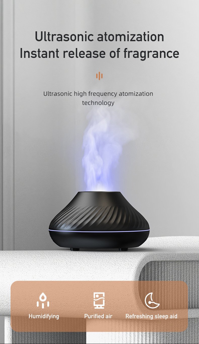 Smoke Effect Aroma Diffuser – Black 130ml - Image 9