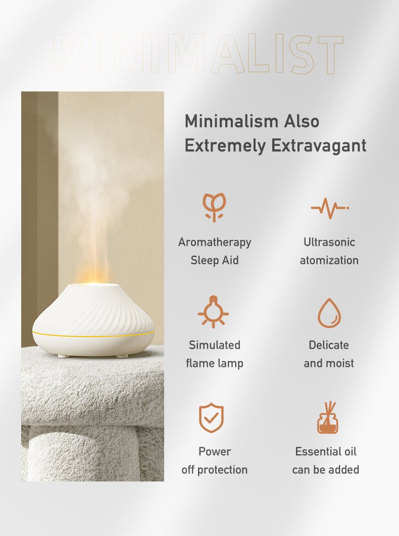 Smoke Effect Aroma Diffuser – White 130ml - Image 4