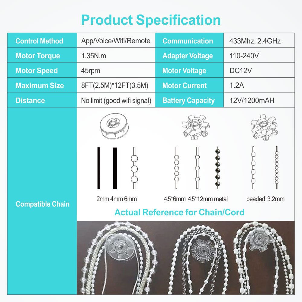 MCMP 0243 Tuya WiFi Roller Curtain Motor 14