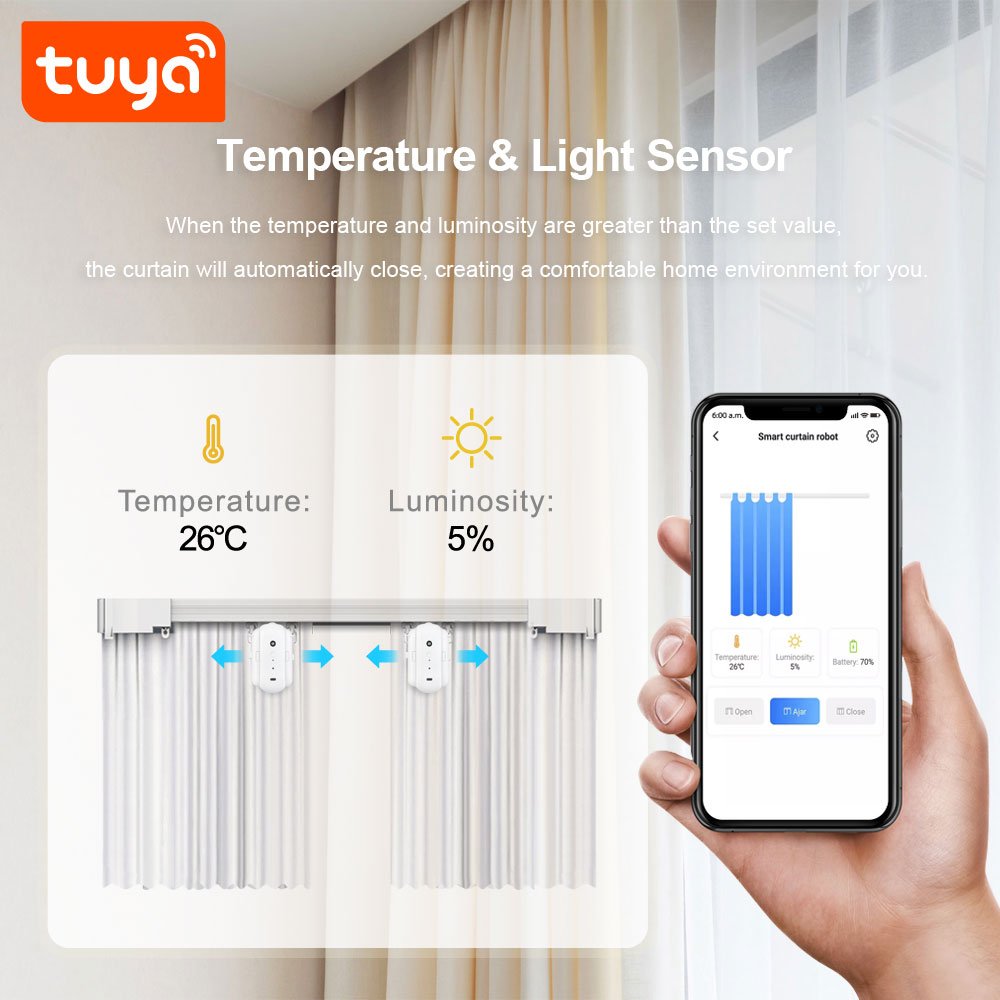 MCMP 0245 Tuya Smart Bluetooth Twin Curtain Motor 6