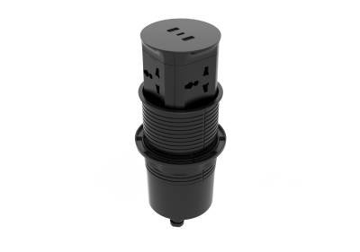 Black Popup Sockets x 4 with USB A and C