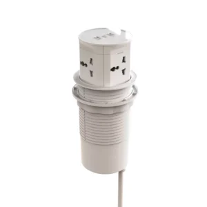 White Popup Sockets x 4 with USB A and C