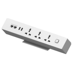 Desk on-top Power Extension - White