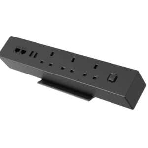 Surface Mount Desk Power Extension - Black