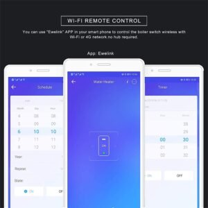 MCMP Single double pole wifi smart switch 3