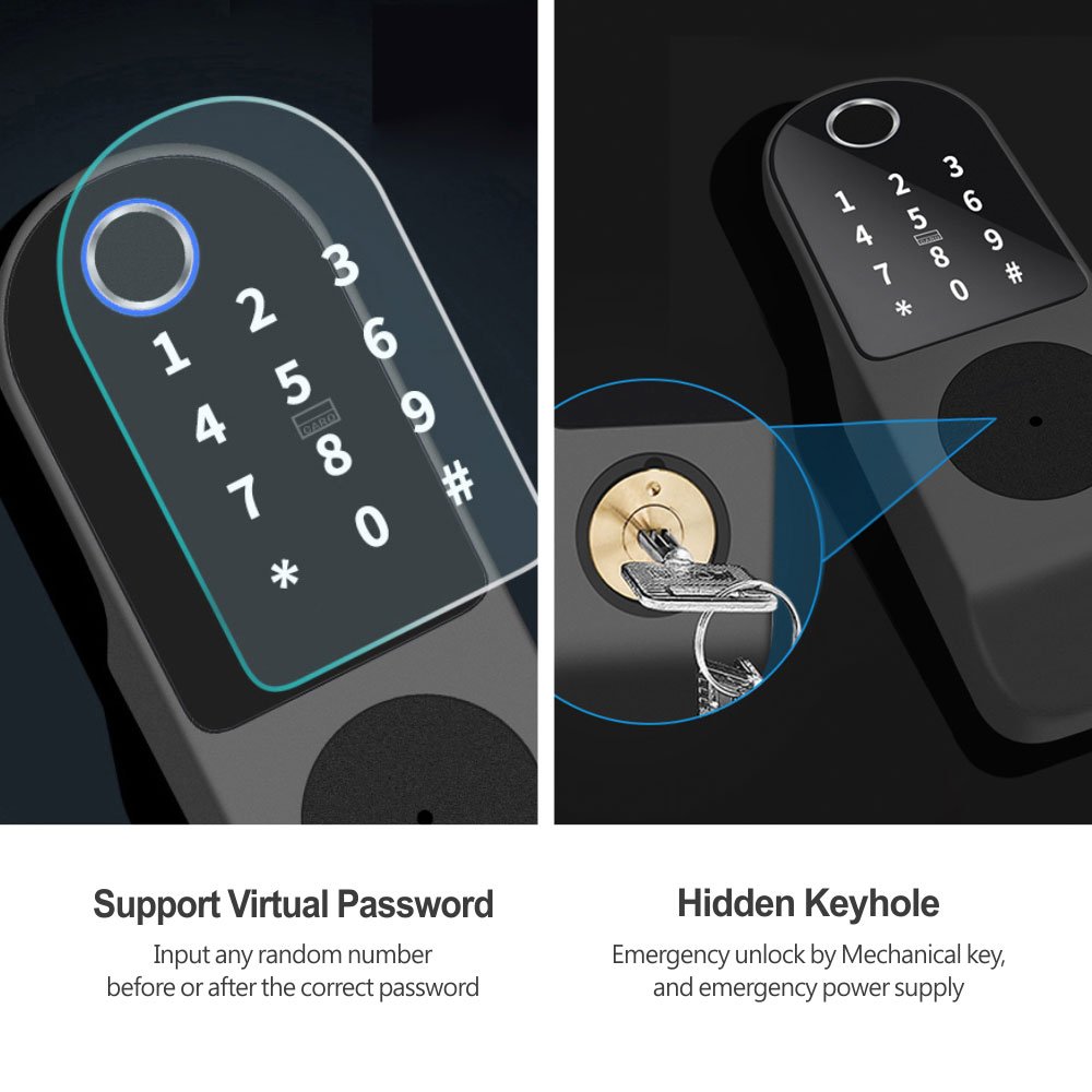Tuya Smart Wifi Rim Door Lock - Image 8