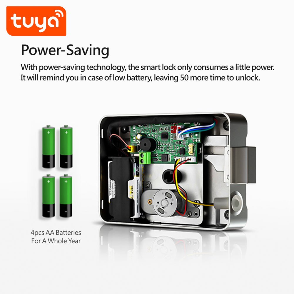 Tuya Smart Wifi Rim Door Lock - Image 4