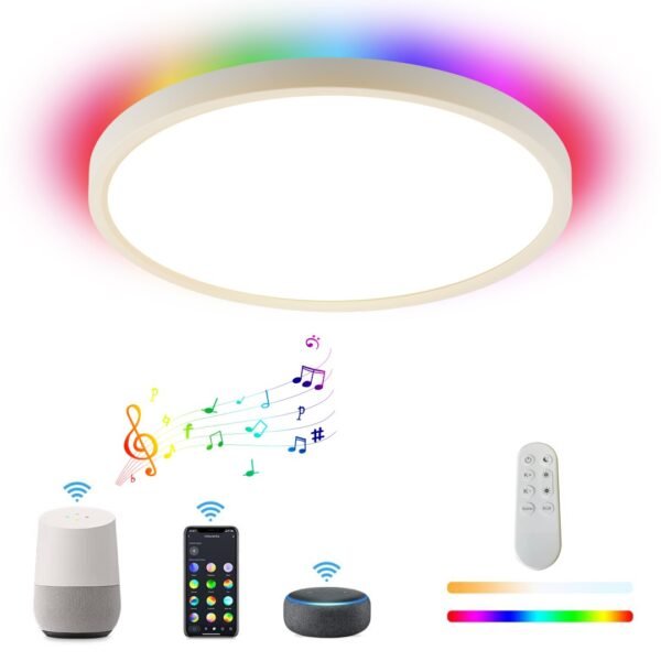 Tuya WiFi Ceiling Light CWW+RGB Backlight - Image 3