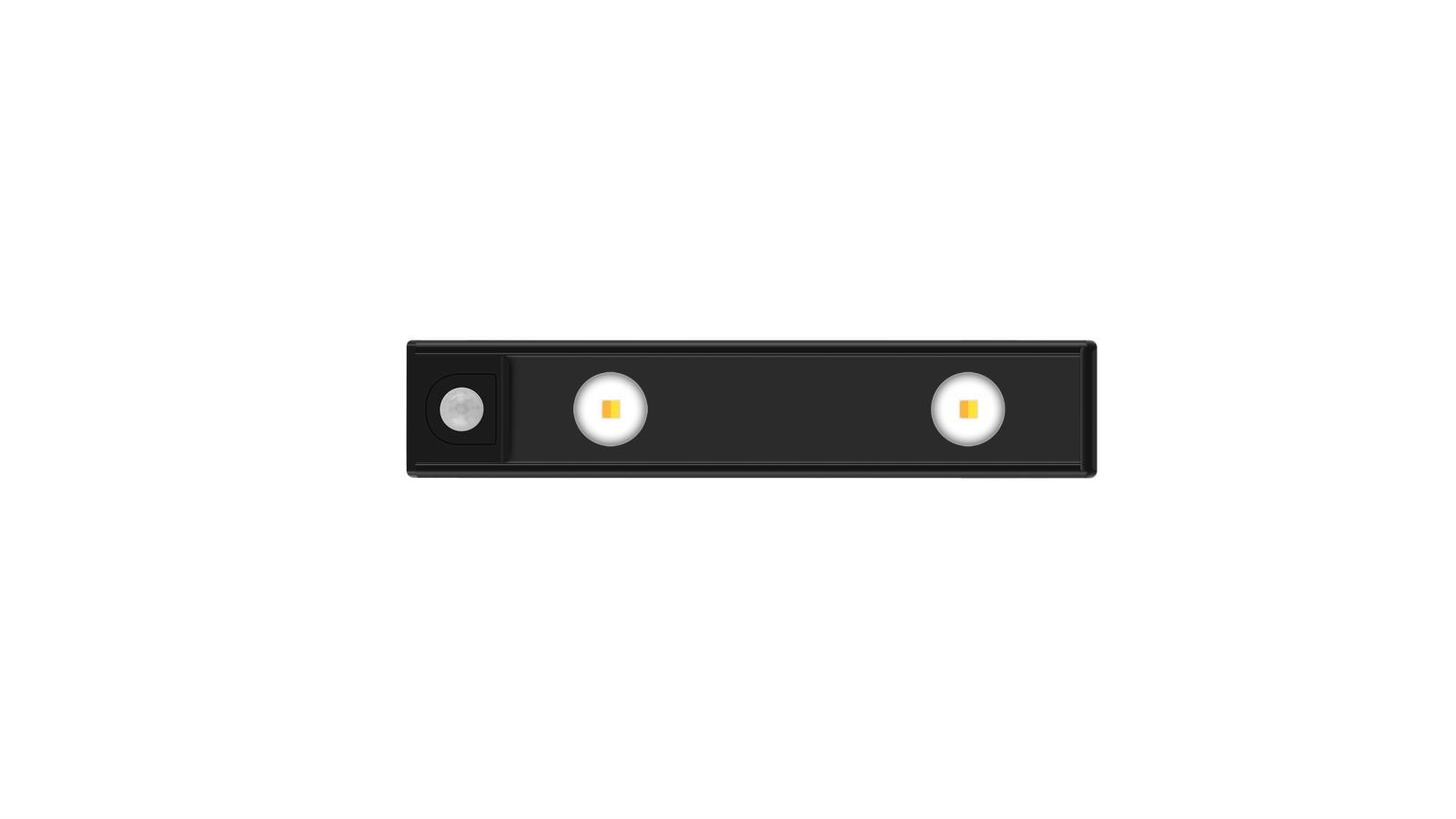 MCMP 0288 1 30cm Rechageable Black Magnetic Light Strip Hill Effect with Warm Cool Daylight Dimmable