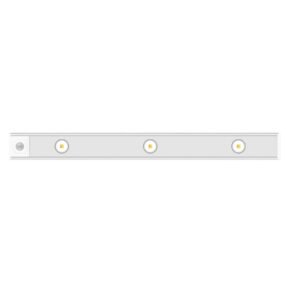 MCMP 0289 40cm Rechageable Silver Magnetic Light Strip Hill Effect with Warm Cool Daylight Dimmable
