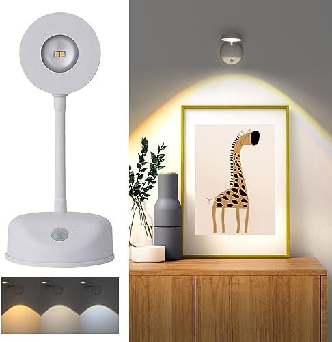 MCMP 0292 Rechargeable Desk Wall Lamp with sensor and 3 white colour 1 6