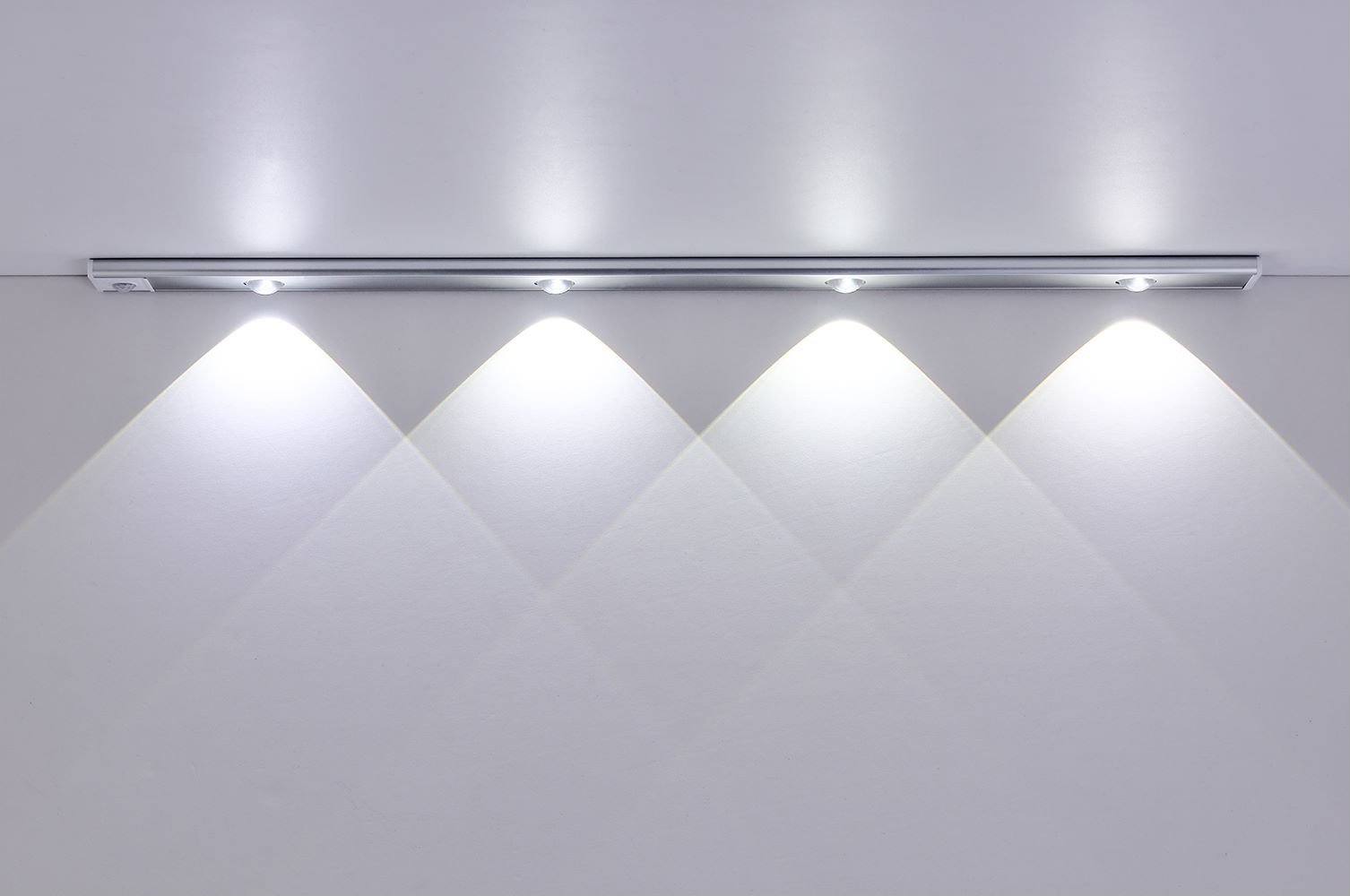 MCMP Rechageable Silver Magnetic Light Strip Hill Effect with Warm Cool Daylight Dimmable 4 1