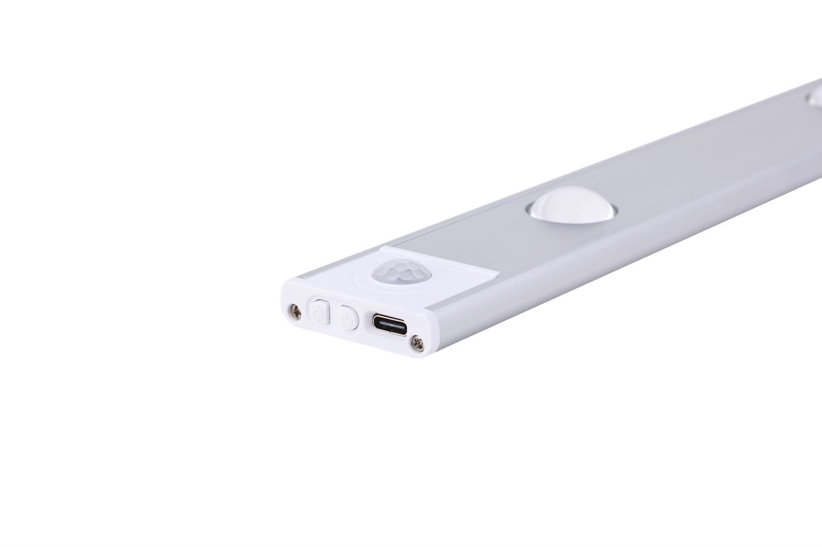 MCMP Rechageable Silver Magnetic Light Strip Hill Effect with Warm Cool Daylight Dimmable 5