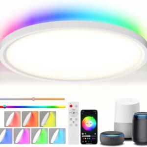 Tuya Smart downlight cool white + warm white and rgb backlight