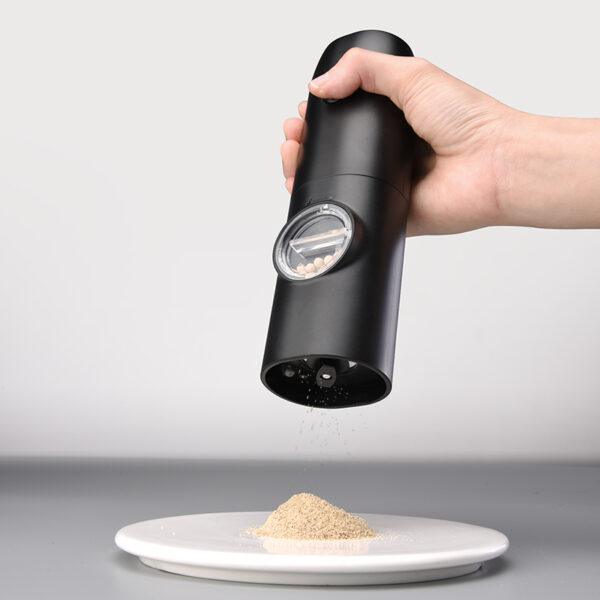 Twin rechargeable Salt and Pepper grinder by MCMP IMPORTS Malta