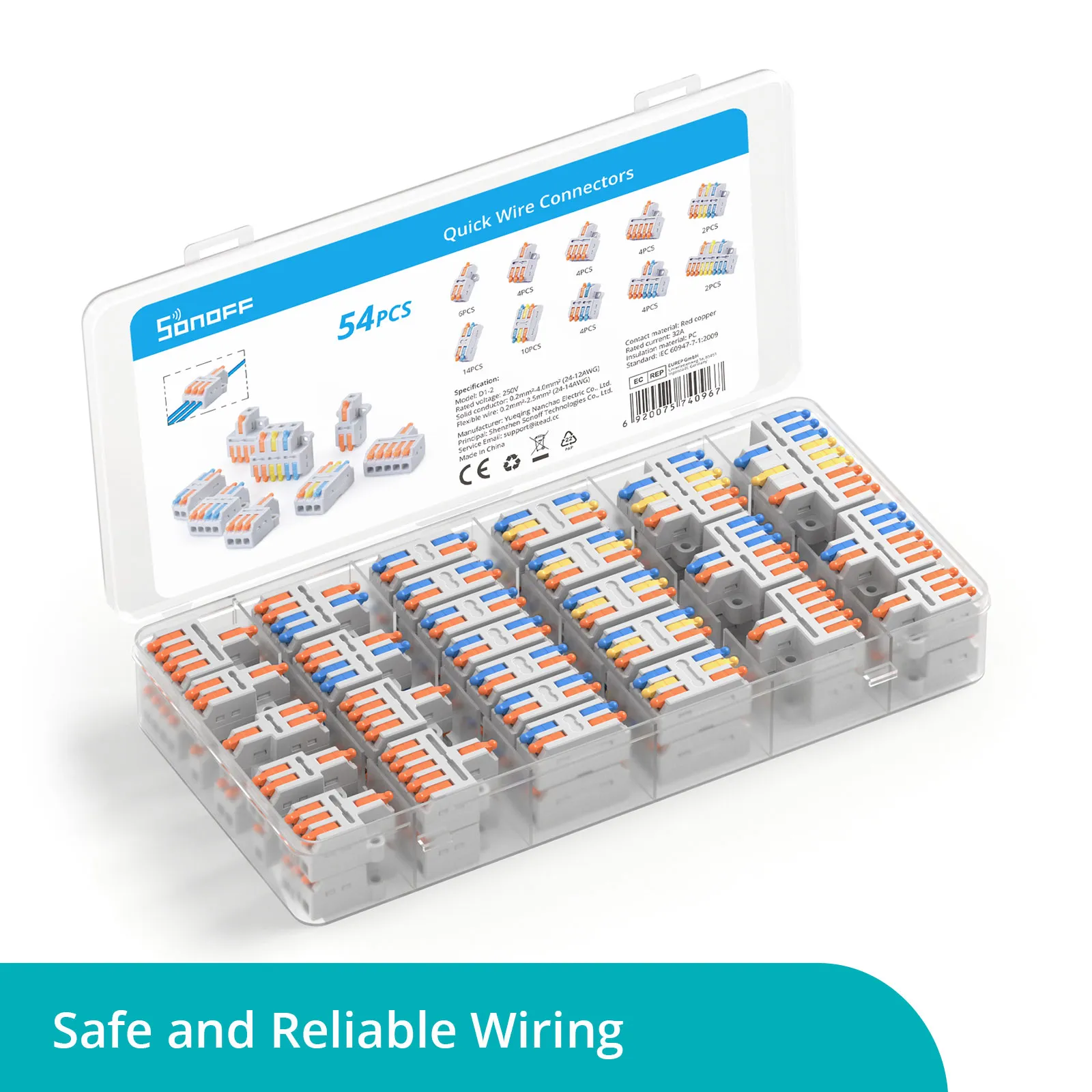 Sonoff Quick Wire Connectors 54pc Kit - Image 7