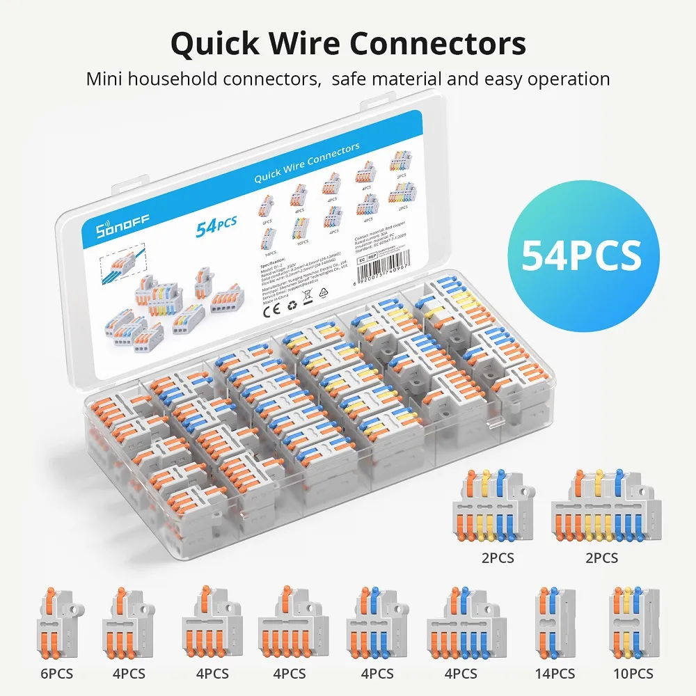 Sonoff Quick Wire Connectors 54pc Kit - Image 8