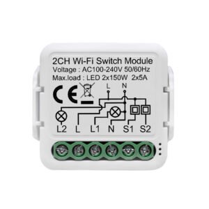 Tuya 2 Channel Module for Conventional Switch