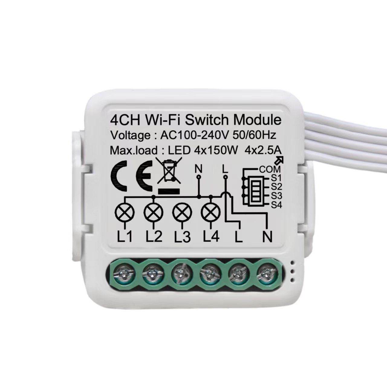 MCMP 0311 4 channel wifi smart module for conventional switches