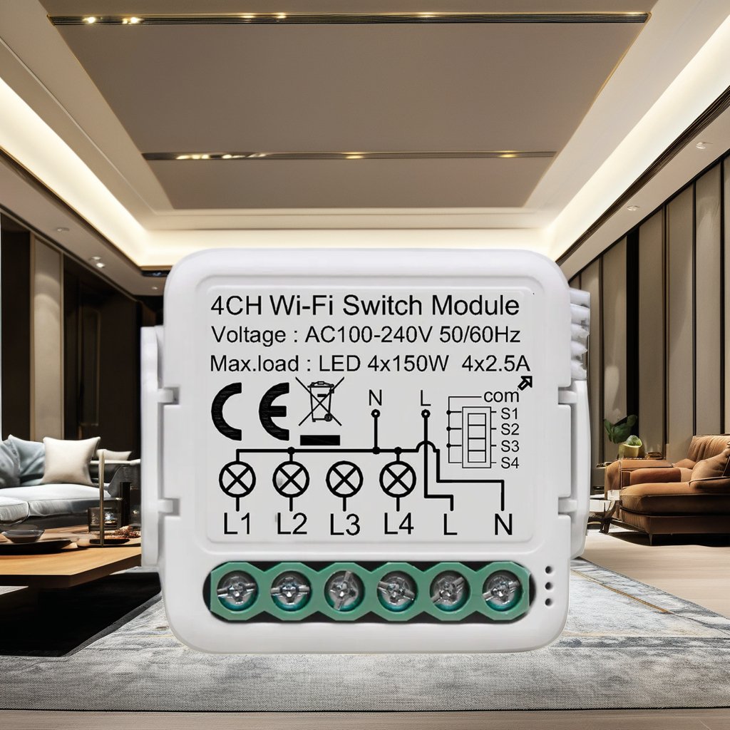 MCMP 0311 4 channel wifi smart module for conventional switches 2 1