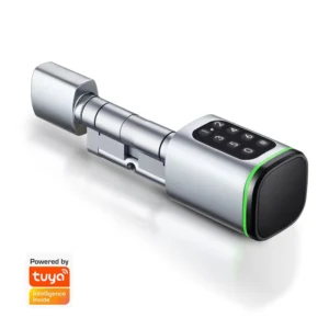 MCMP 0312 Tuya Smart Cylinder with keypadrfidapp unlock Silver