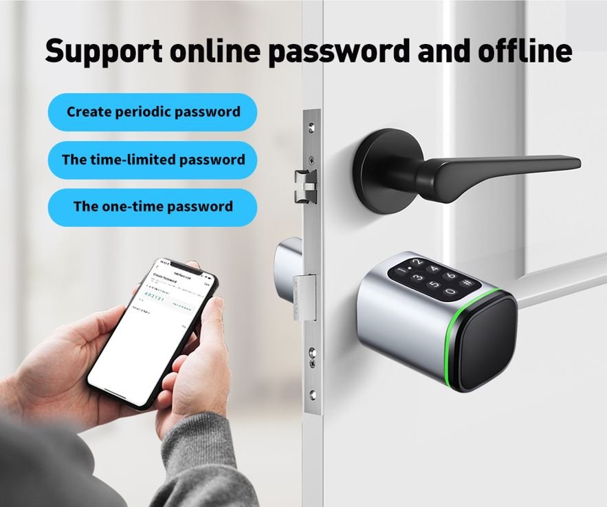 Tuya Smart Cylinder With Keypad - Black - Image 6