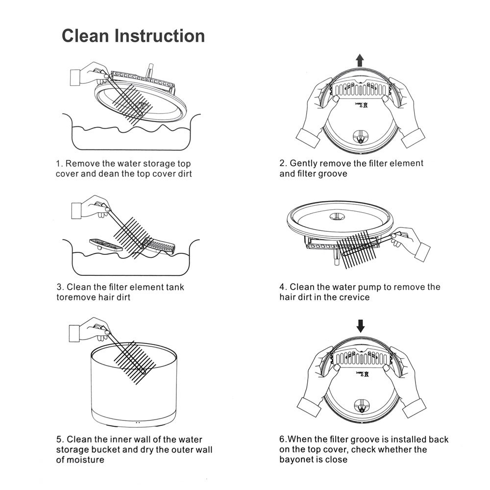 MCMP 0314 Tuya WiFi Smart Pet water Fountain with UV Sterilization and Filter 10