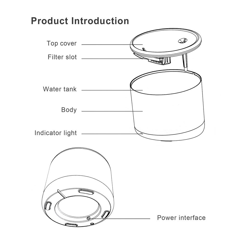 MCMP 0314 Tuya WiFi Smart Pet water Fountain with UV Sterilization and Filter 9