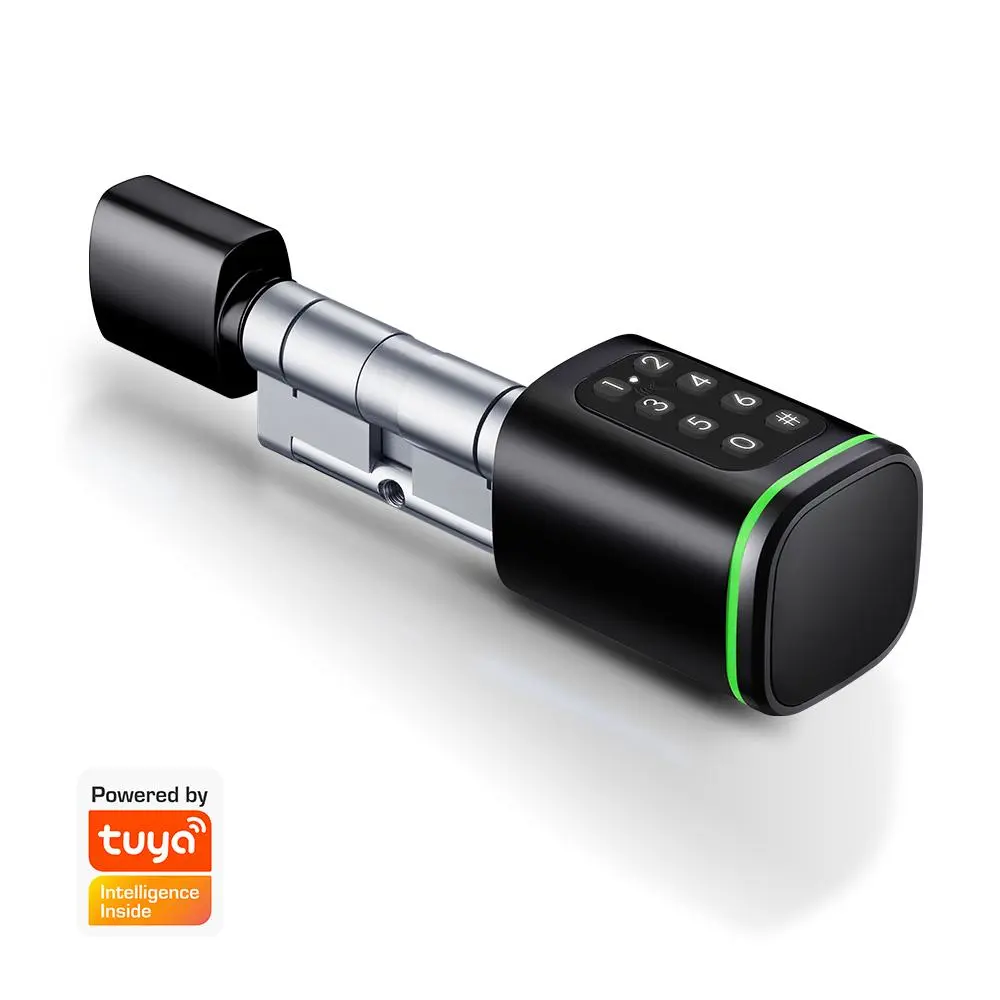 Tuya Smart Cylinder With Keypad - Black