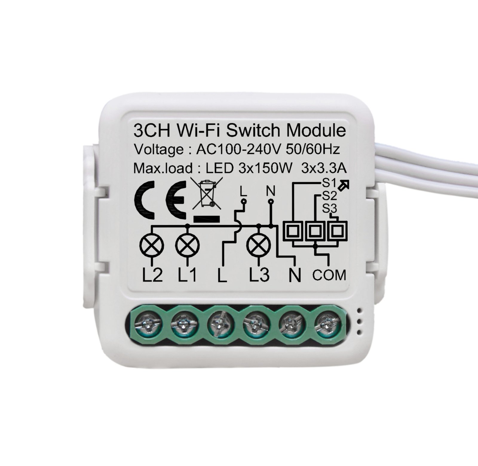 MCMP 0331 3 Channel WiFi Smart Module for conventional switches scaled