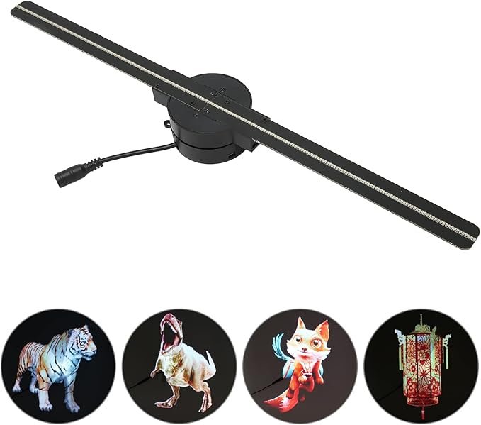 MCMP 0358 14CM Hologram Fan with in suqare perspex cover 1