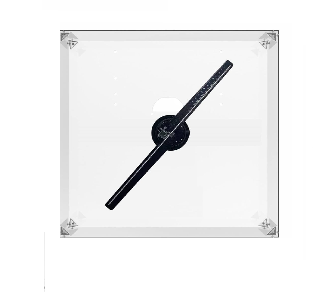 MCMP 0358 14CM Hologram Fan with in suqare perspex cover