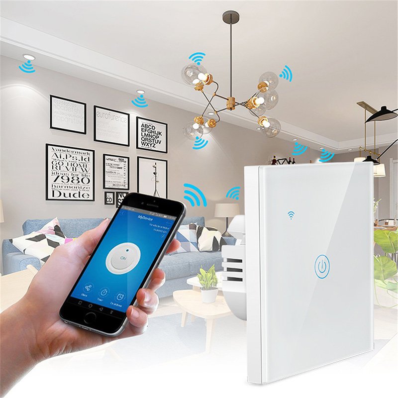 Smart Switch 1 Gang – B Series-Touch-White - Image 7