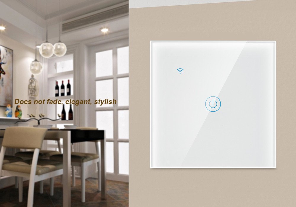 Smart Switch 1 Gang – B Series-Touch-White - Image 2