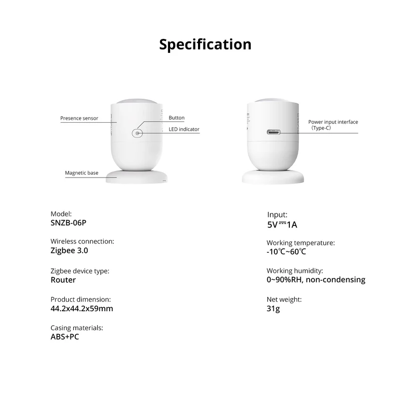 Sonoff SNZB-06P Human Presence Sensor - Image 2