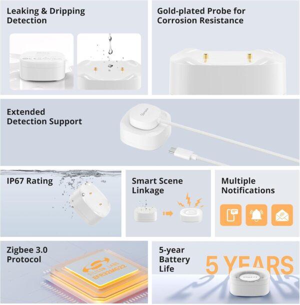 Sonoff SNZB05P Zigbee Water Leak Sensor Kit - Image 4