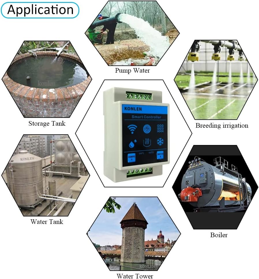 MCMP 0401 Tuya WiFi Smart water level sensor detector and pump controller 3