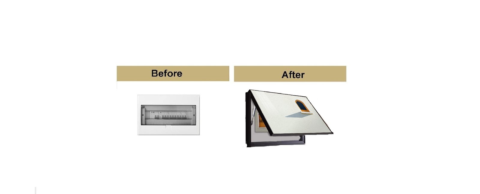 MCMP 0404 SXD1046 SIZE B Electrical distribution cover frame 1