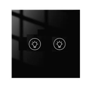 MCMP 0406 1 Tuya 2 Gang WiFi Smart Dimmer black