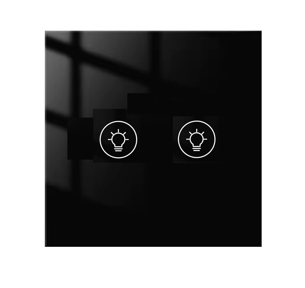 MCMP 0406 1 Tuya 2 Gang WiFi Smart Dimmer black