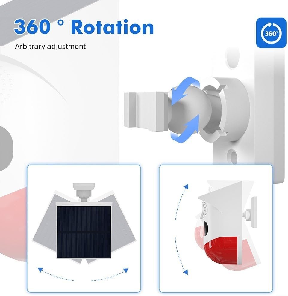 Tuya Smart Outdoor Solar Motion Sensor Alarm - Image 2