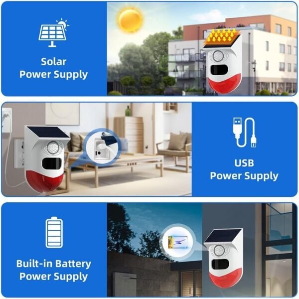 Tuya Smart Outdoor Solar Motion Sensor Alarm - Image 3