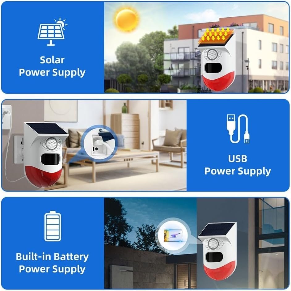 Tuya Smart Outdoor Solar Motion Sensor Alarm - Image 3