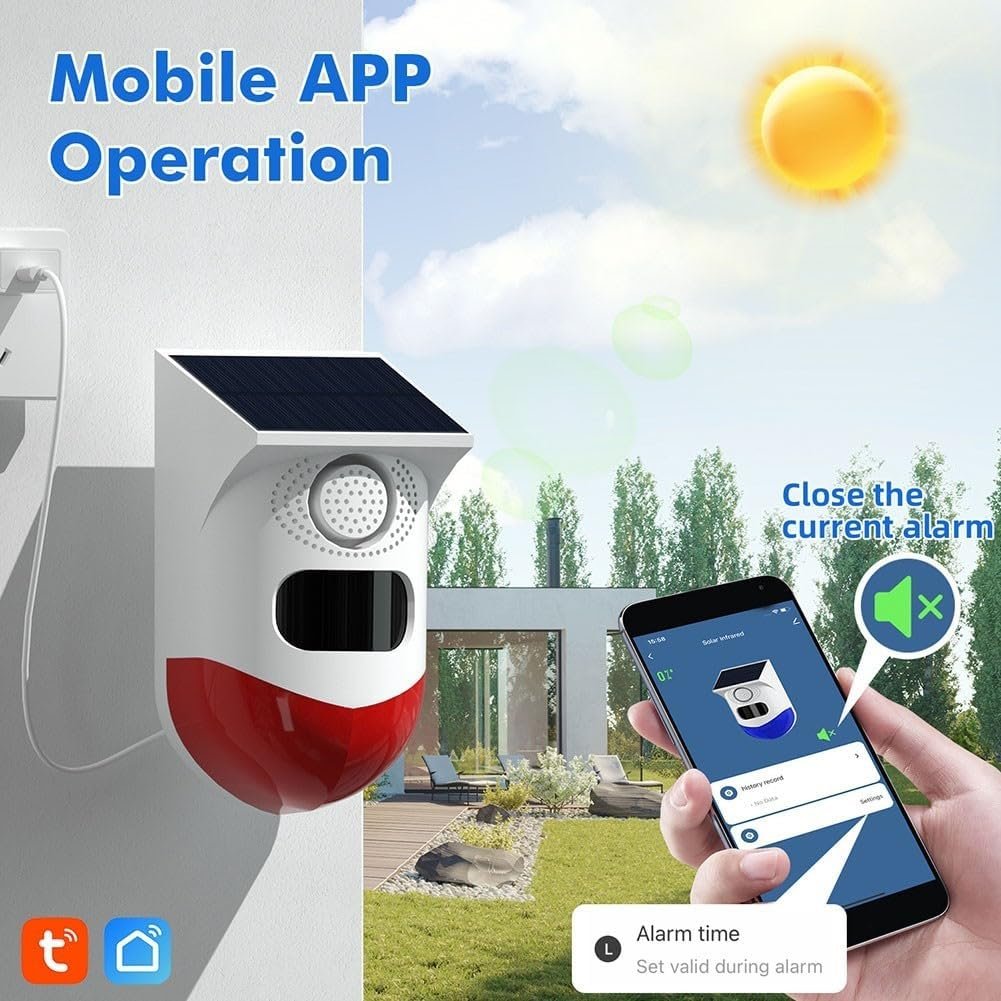 Tuya Smart Outdoor Solar Motion Sensor Alarm - Image 6