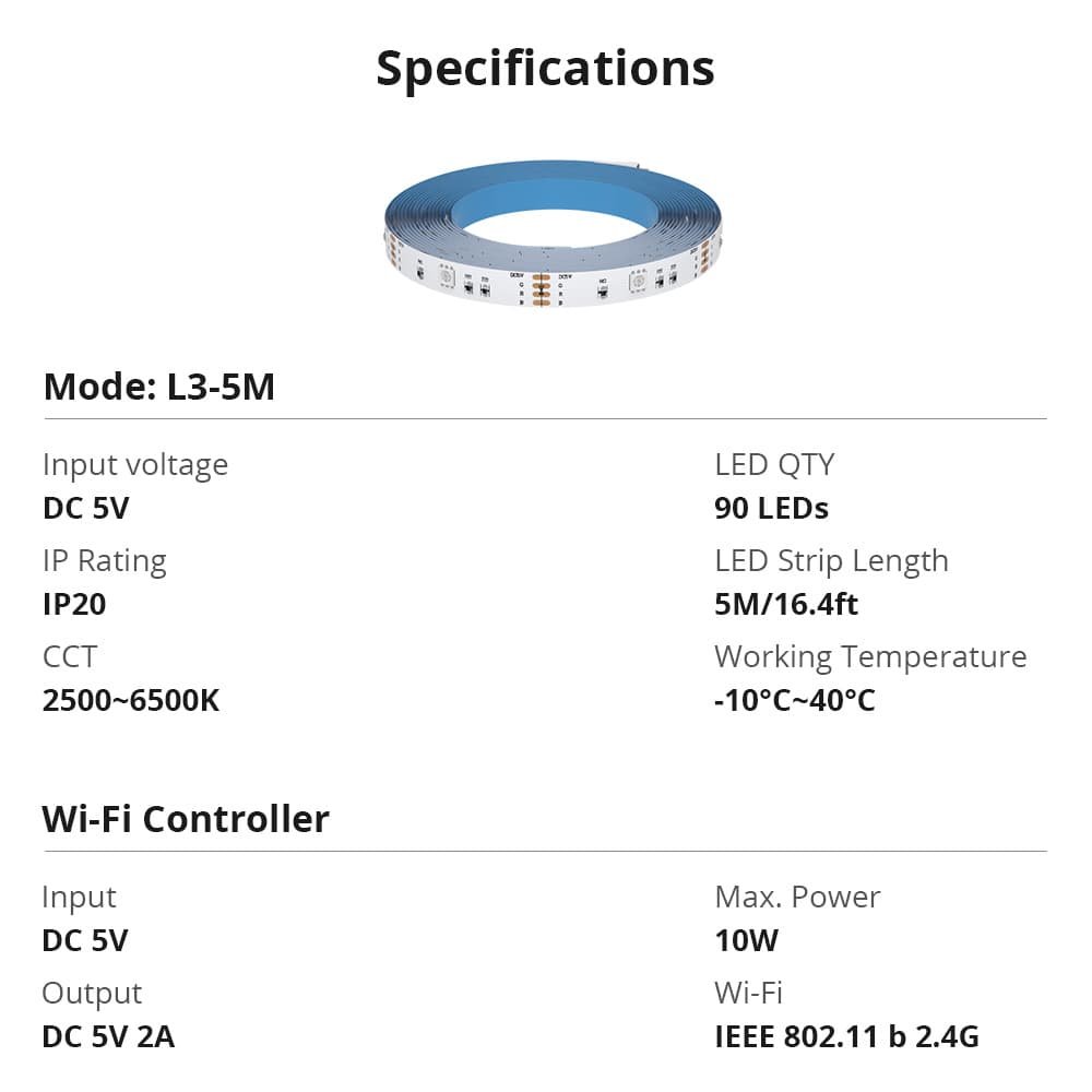 SONOFF L3 RGB Smart LED Strip Lights 5M - Image 11
