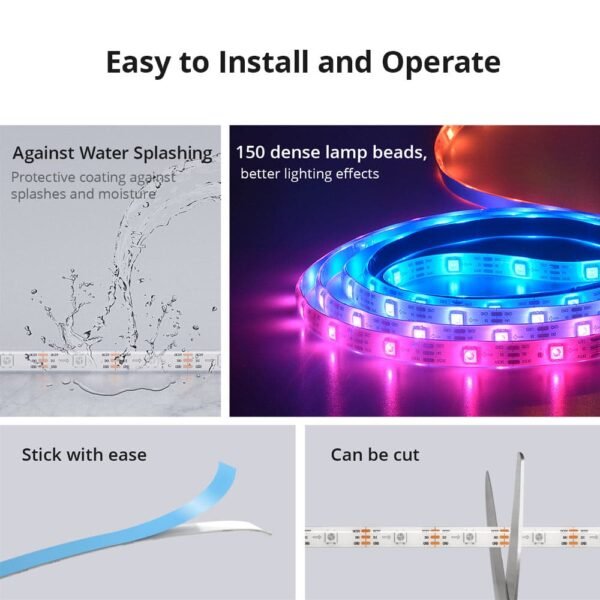 SONOFF L3 Pro RGBIC Smart LED Strip Lights 5M - Image 4