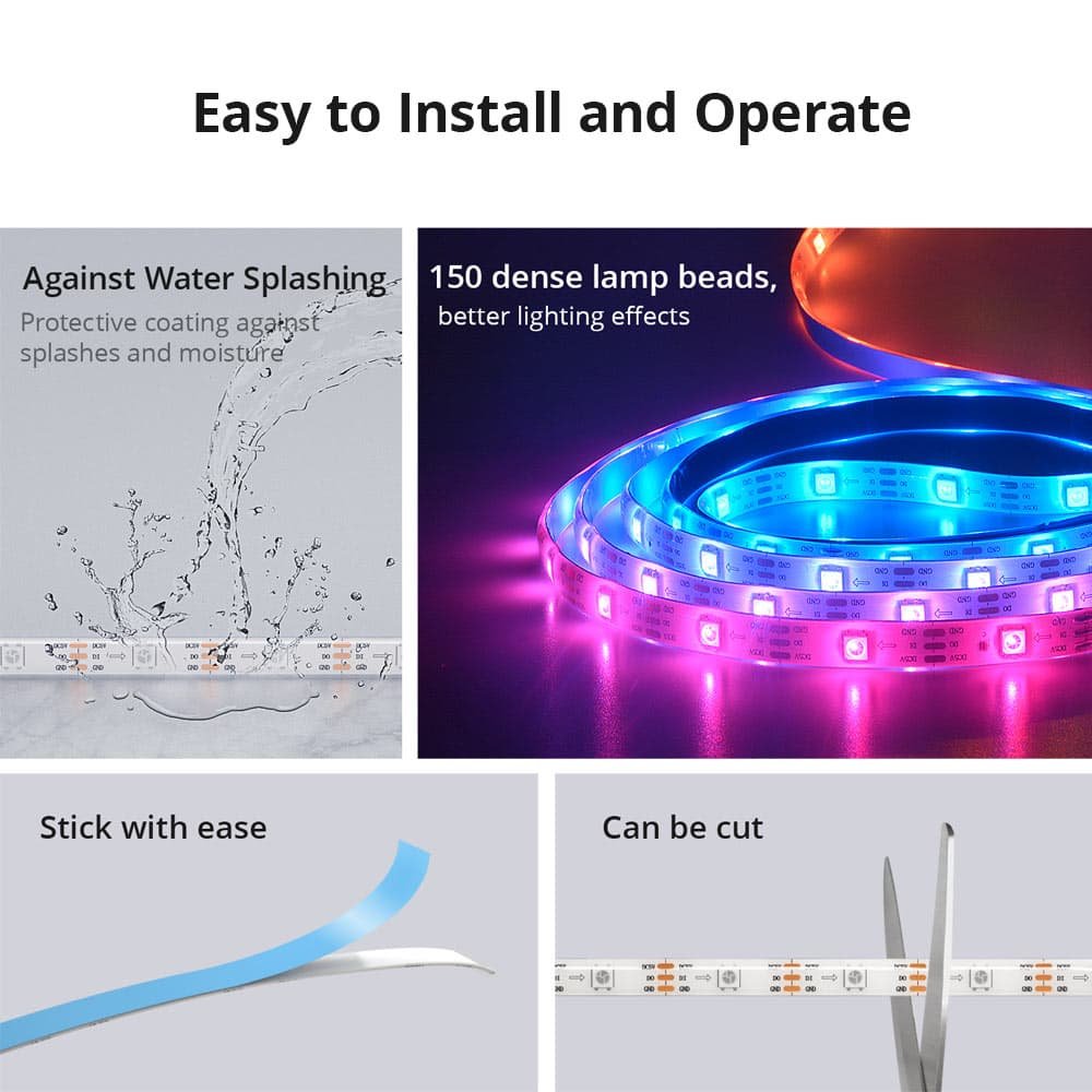 SONOFF L3 Pro RGBIC Smart LED Strip Lights 5M - Image 4