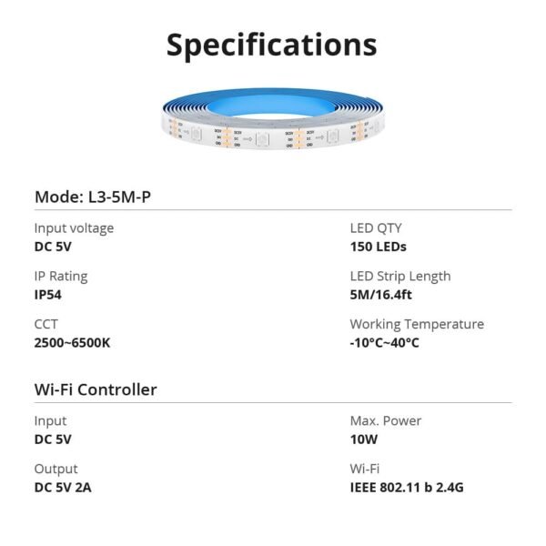 SONOFF L3 Pro RGBIC Smart LED Strip Lights 5M - Image 7
