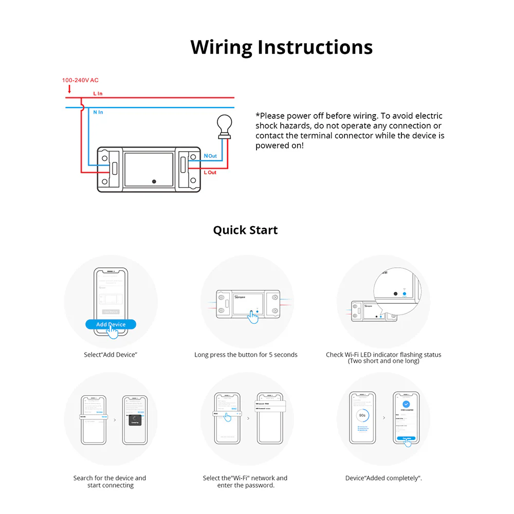 SONOFF BASICR4 Wi-Fi Smart Switch - Image 4
